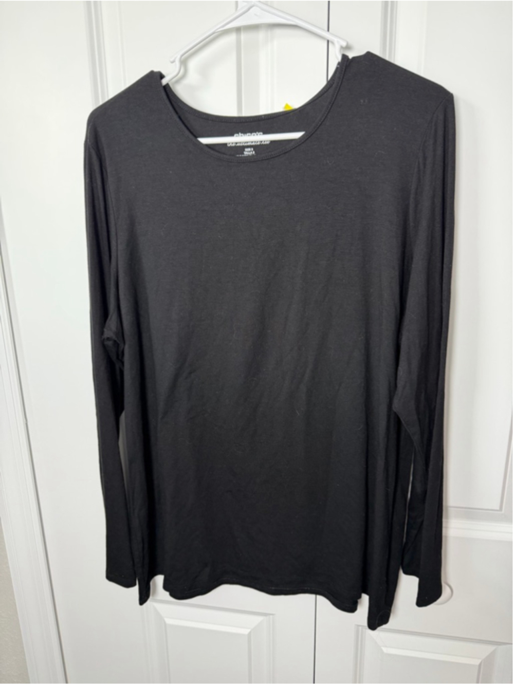 Chico's Black Long Sleeve Tee XL